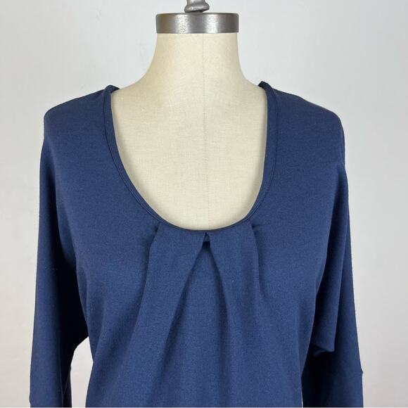 Whistles Navy Blue Tie Waist Dress - Picture 3 of 8